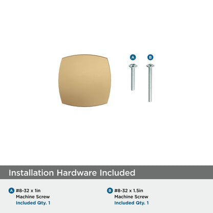 Amerock | Cabinet Knob | Champagne Bronze | 1-1/4 inch (32 mm) Length | Stature