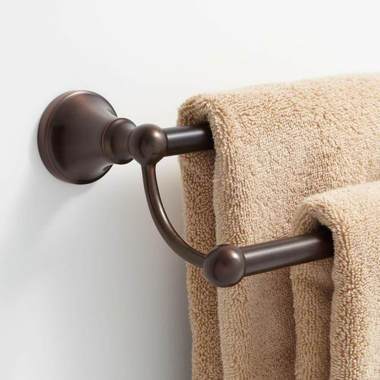 Signature Hardware 353567 Seattle 24" Double Towel Bar - Oil Rubbed Bronze
