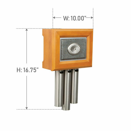 Craftmade C3-PW Westminster Decorative 3 Tube Short Door Chime, Pewter
