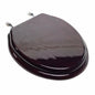 Comfort Seats C2B1E16CH Elongated Color-Mahogany Seat with Piano Finish
