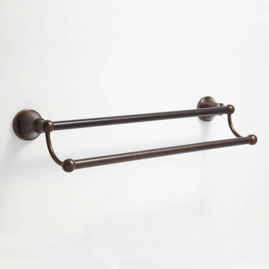 Signature Hardware 353567 Seattle 24" Double Towel Bar - Oil Rubbed Bronze