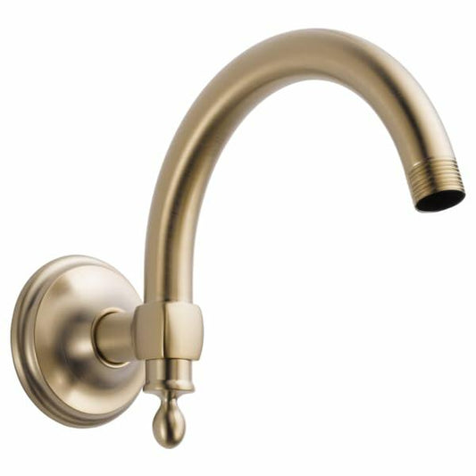 Brizo Universal Showering: 10" Classic Wall Mount Shower Arm w/Flange-RP70909GL