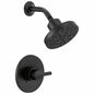 DELTA 142749-BL Nicoli Tub Shower, Matte Black