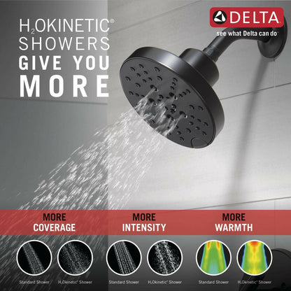 DELTA 142749-BL Nicoli Tub Shower, Matte Black