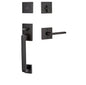 EMTEK Baden RH Sectional Single Cylinder Keyed Entry Handleset with Helios Lever