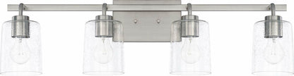 HomePlace Lighting 128541CH-449 Greyson Clear Glass Bathroom Vanity Wall Light