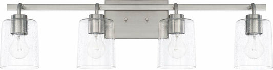 HomePlace Lighting 128541CH-449 Greyson Clear Glass Bathroom Vanity Wall Light