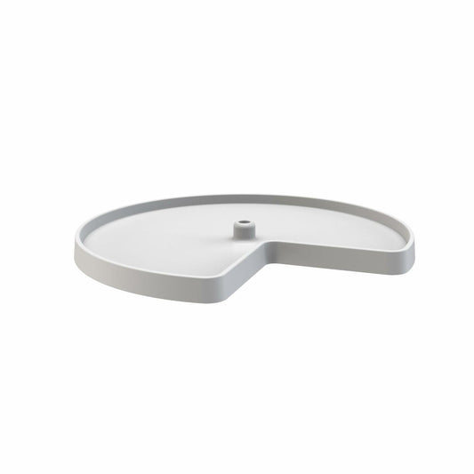 REV-A-SHELF Polymer Kidney-Shaped Lazy Susan Shelf for Corner Base Cabinets