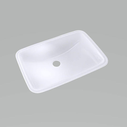 TOTO® 19  x 12-3/8  Rectangular Undermount Bathroom Sink Cotton White-LT542G#01