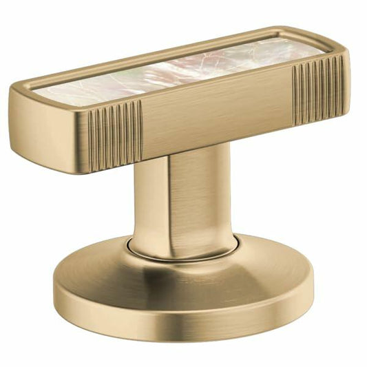 Brizo Kintsu Widespread Lav Knob w/Mother of Pearl Inlay Handle Kit-HI5306-GLPL