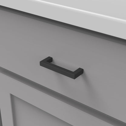 Hickory Hardware Kitchen Cabinet Pulls 3" Matte Black (Pack of 10)