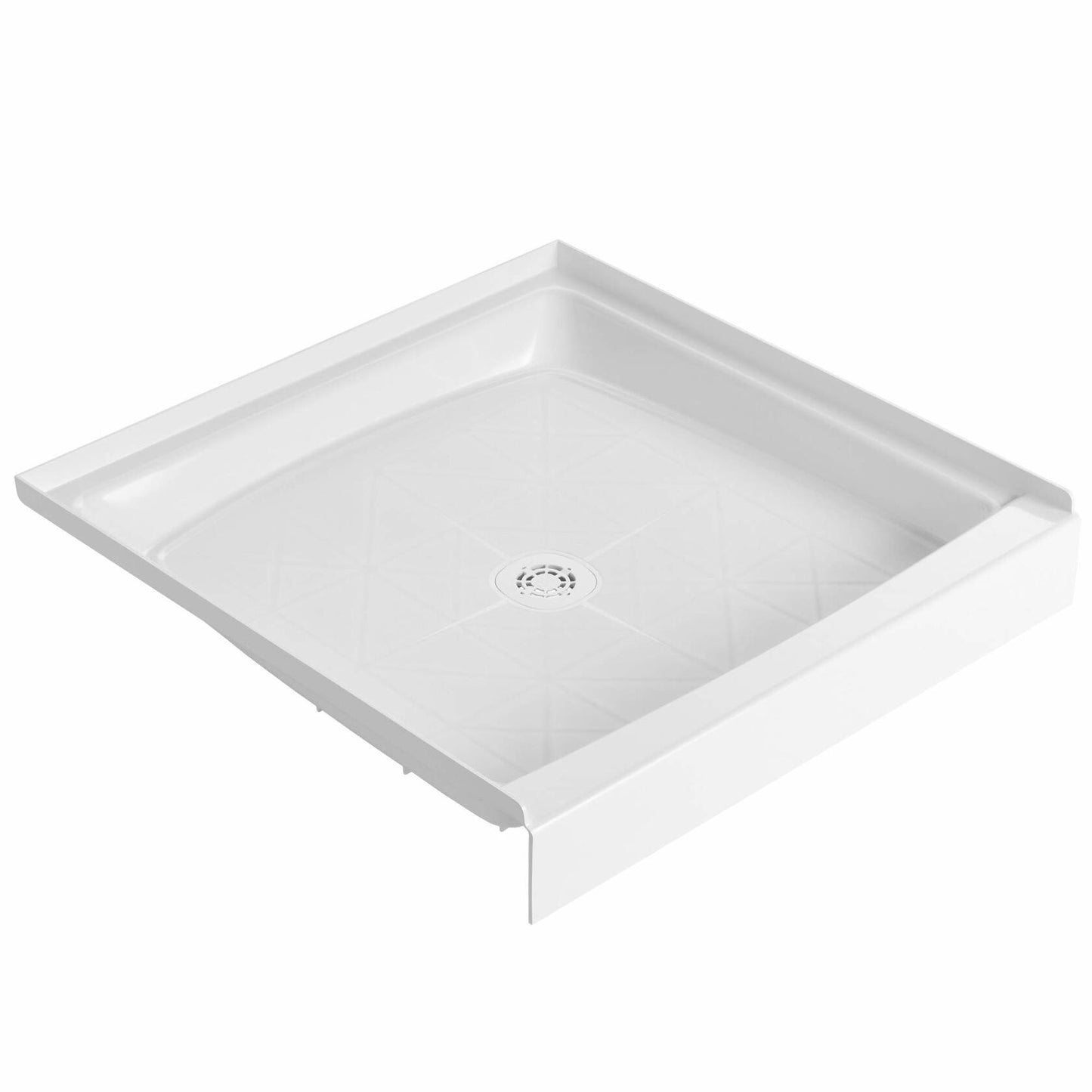 PROFLO 34" x 34" Shower Base with Single Threshold and Center Drain - White