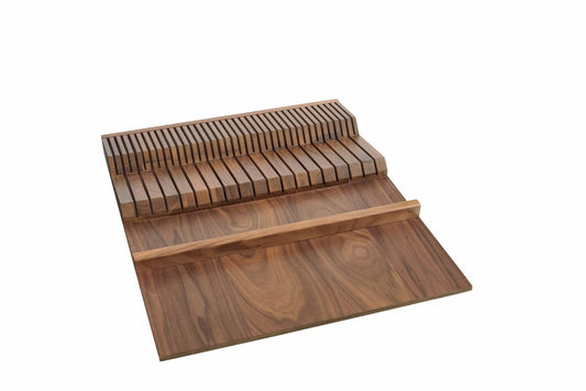 Walnut Trim To Fit Knife Block Drawer Insert Organizer