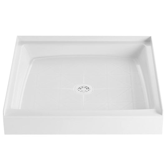 PROFLO 34" x 34" Shower Base with Single Threshold and Center Drain - White