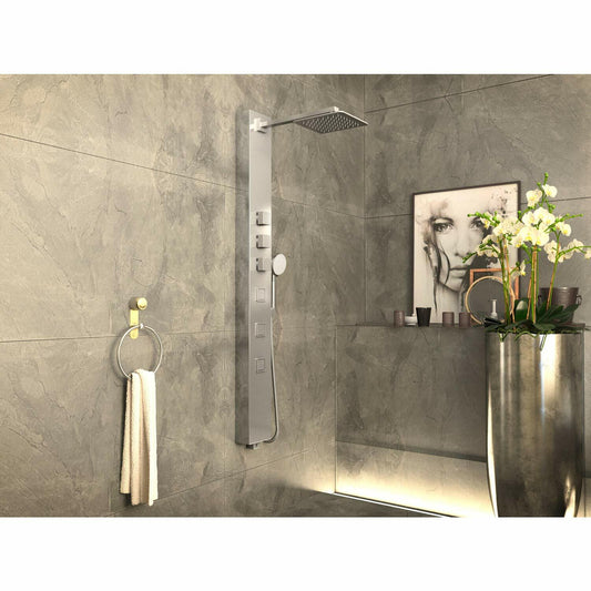 ANZZI Shower Head Panel 53", Tower System, Polished Chrome SS (SP-AZ015)