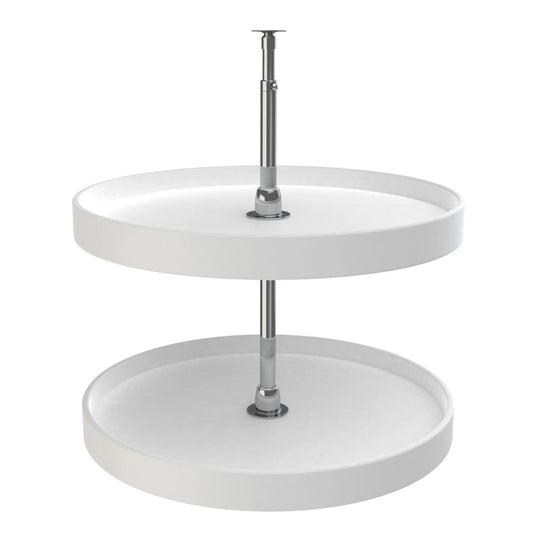 Rev-A-Shelf - 3072-24-11-52 - 24 in. White 2-Shelf Full Circle Lazy Susan Set