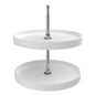 Rev-A-Shelf - 3072-24-11-52 - 24 in. White 2-Shelf Full Circle Lazy Susan Set