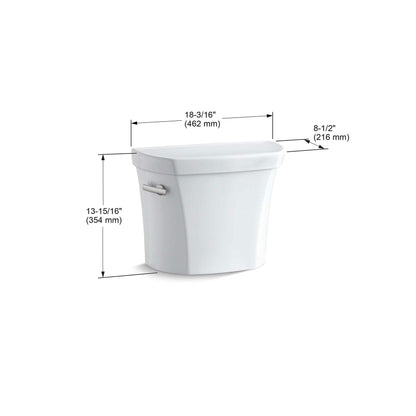 Wellworth 1.28 GPF Single Flush Toilet Tank Only in White