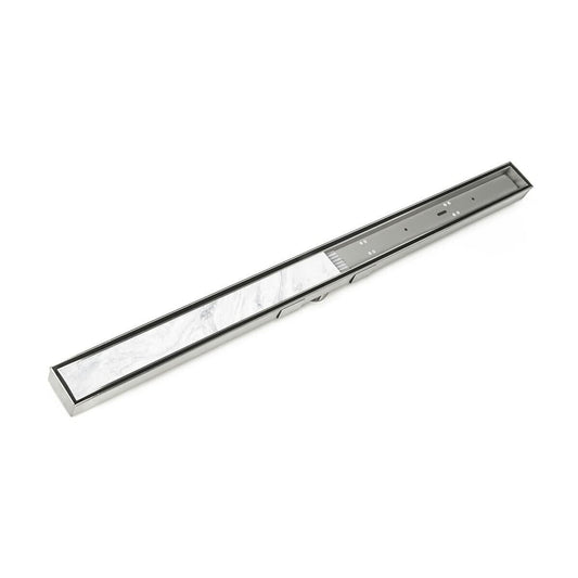 Infinity Drain STIF AS6580SS 80" Complete for Tile Insert 65 All Satin Stainless