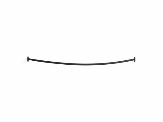 Kohler K-9351-BL Expanse Curved Shower Rod, Contemporary Design, Matte Black