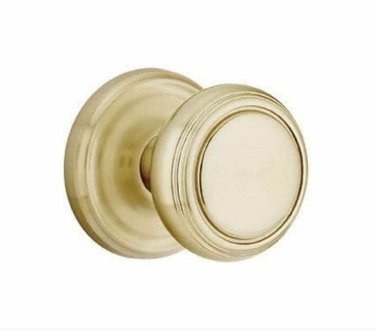 Emtek Norwich Knob with Regular Rosette - Satin Brass