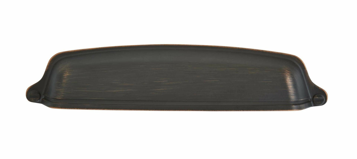 Amerock Cabinet Cup Pull Oil Rubbed Bronze 5-1/16 inch 128 mm Center-to-Center