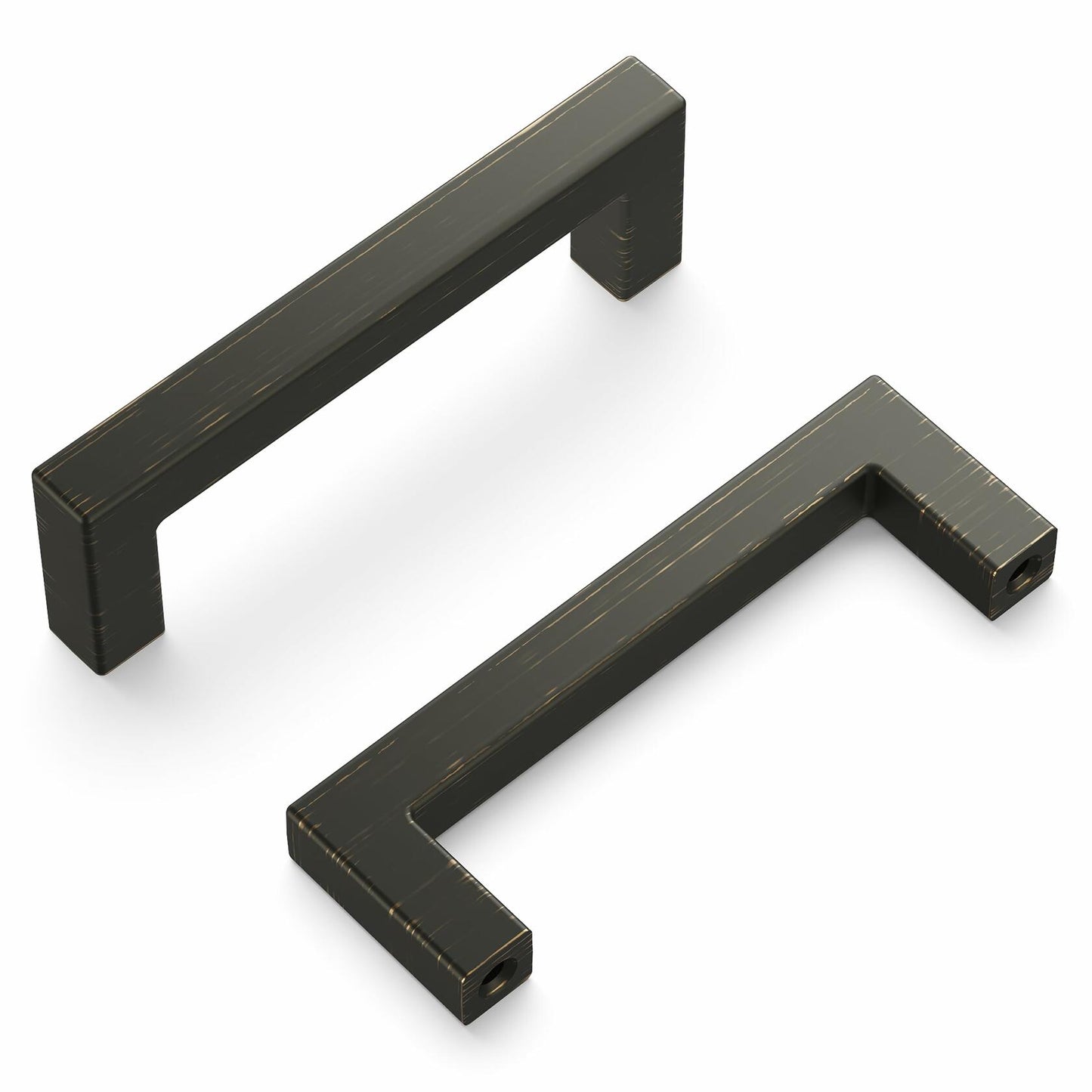 Hickory Solid Core Kitchen Cabinet Pulls, Luxury Handles, 3 Inch Hole Center