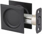 Kwikset 334SQT-514 Square Passage Pocket Door Lock Iron Black Finish