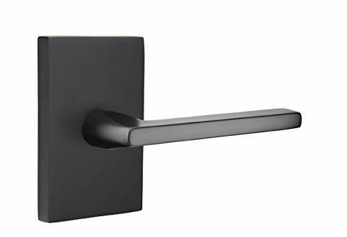EMTEK Modern Rectangular Rosette Dummy - 5052HLOUS19 - Matte Black