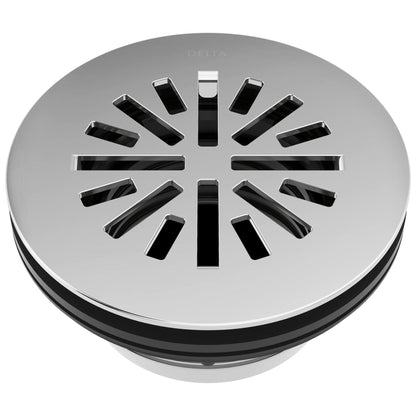 Delta Faucet 4 Inch Round Shower Floor Drain Chrome, Shower Drain Kit, Round