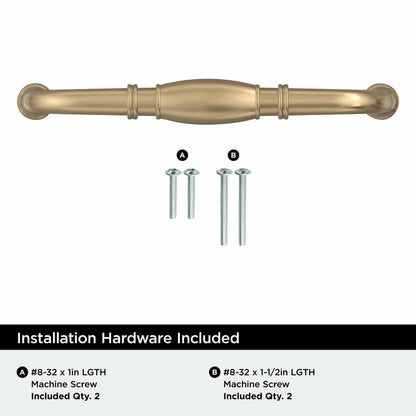 Amerock BP55244CZ Champagne Bronze Cabinet Pull 5-1/16 inch (128mm) Granby