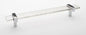 Sietto Adjustable 9" Pull - Clear/Polished Chrome