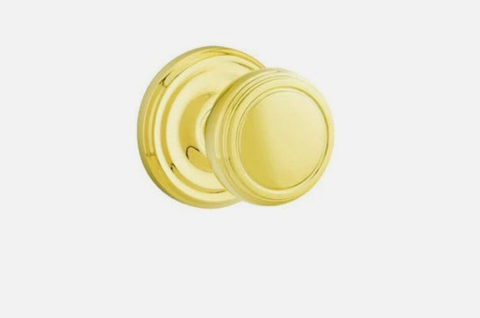 Emtek 8050NW Norwich Non-Turning Two-Sided Dummy Door Knob Set - Brass