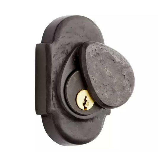 Signature Hardware EH-416-DB Solid Bronze Ornate Deadbolt Lock-Dark Bronze