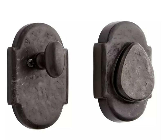 Signature Hardware EH-416-DB Solid Bronze Ornate Deadbolt Lock-Dark Bronze