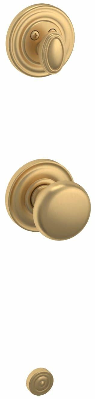 Baldwin 85320.033.ENTR MADISON SGL CYL Entry Door Set Polished Brass