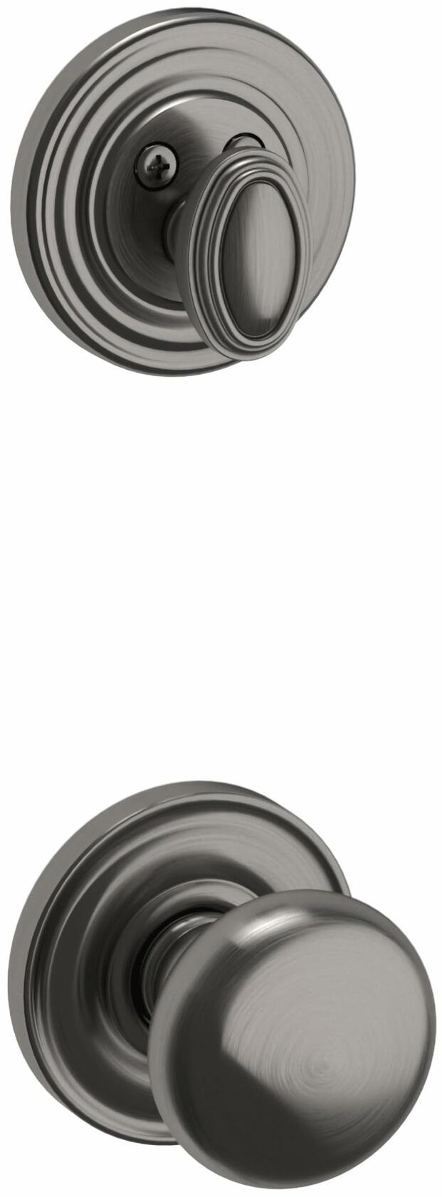 Baldwin 85320.033.ENTR MADISON SGL CYL Entry Door Set Polished Brass