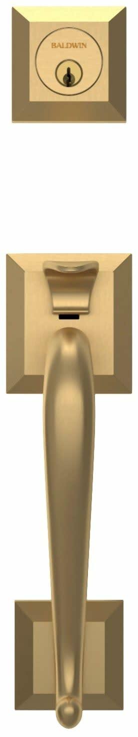 Baldwin 85320.033.ENTR MADISON SGL CYL Entry Door Set Polished Brass