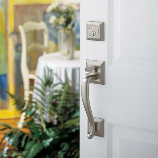 Baldwin 85320.033.ENTR MADISON SGL CYL Entry Door Set Polished Brass