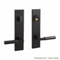 Signature Hardware Round Lever Solid Brass Entrance Door Set - Right Hand