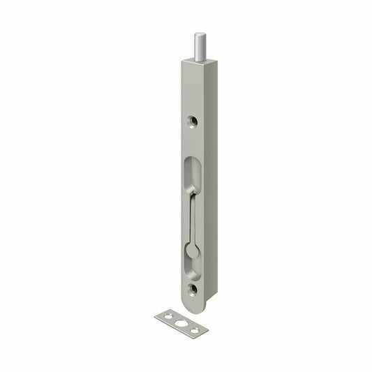 Deltana 7FBZ15 7" Flush Bolt; Zinc; Satin Nickel Finish