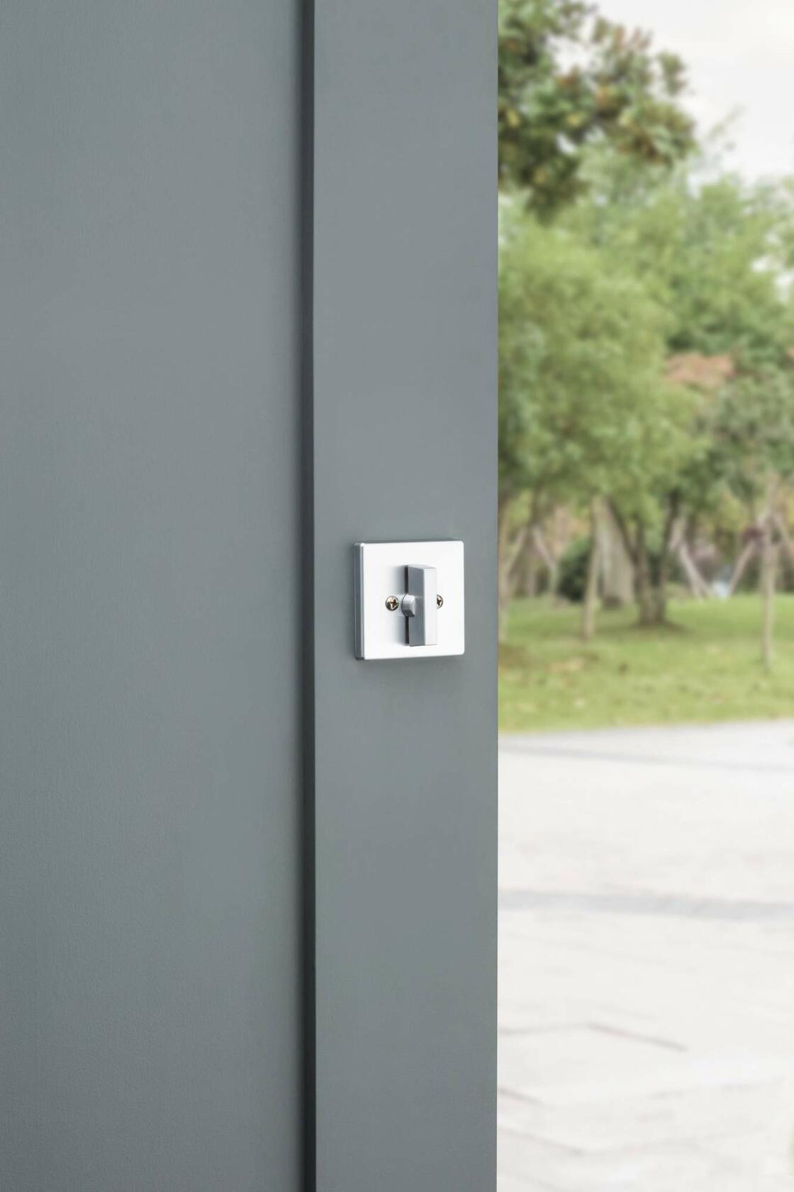 Kwikset 663SQT Privacy One Sided Deadbolt from The Signature Series  Matte Black