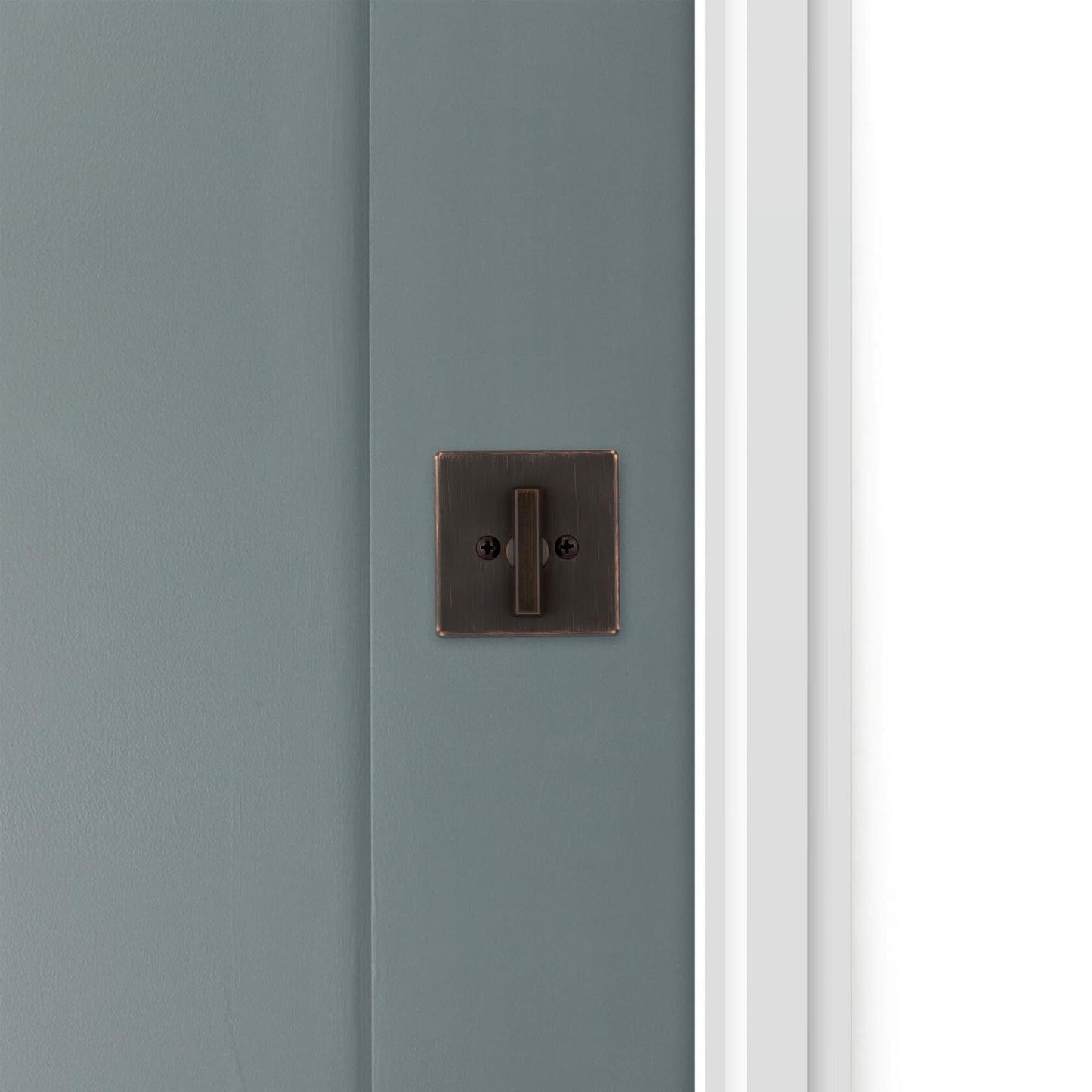 Kwikset 663SQT Privacy One Sided Deadbolt from The Signature Series  Matte Black