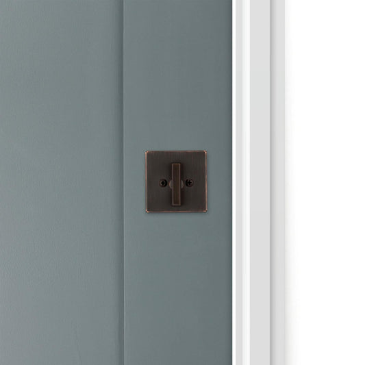 Kwikset 663SQT Privacy One Sided Deadbolt from The Signature Series  Matte Black