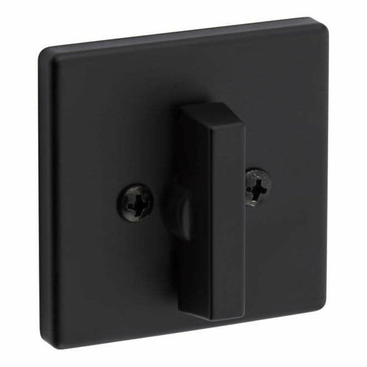 Kwikset 663SQT Privacy One Sided Deadbolt from The Signature Series  Matte Black