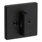 Kwikset 663SQT Privacy One Sided Deadbolt from The Signature Series  Matte Black