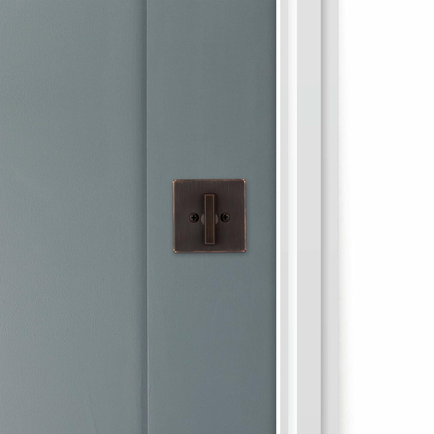 Kwikset 663SQT Privacy One Sided Deadbolt from The Signature Series  Matte Black