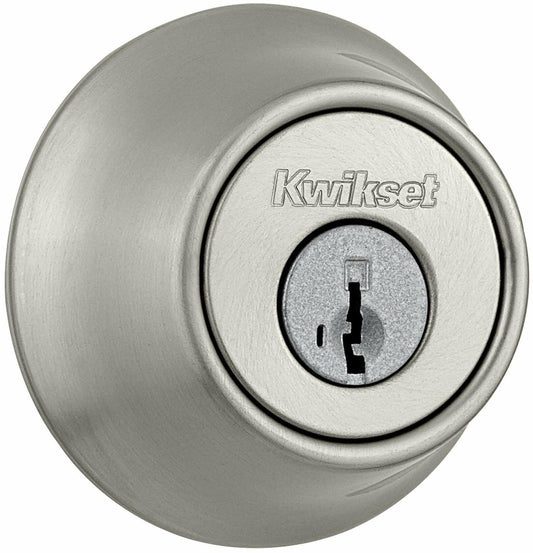 Kwikset 665-S Double Cylinder Deadbolt with SmartKey 660 Series - Satin Nickel