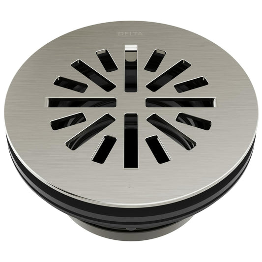 Delta DT051411-SS - 4 Inch Prefab Round Shower Drain -  Brilliance Stainless