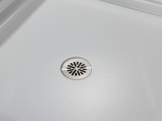 Delta DT051411-SS - 4 Inch Prefab Round Shower Drain -  Brilliance Stainless